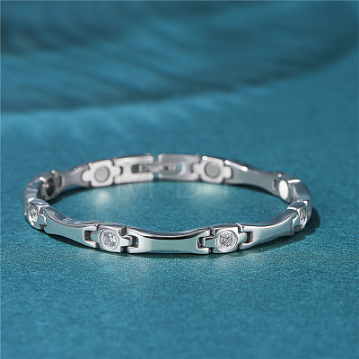 SHEGRACE Stainless Steel Panther Chain Watch Band Bracelets JB676A-1