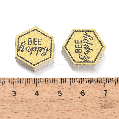 Printed Wood Beads WOOD-D289-02A-1