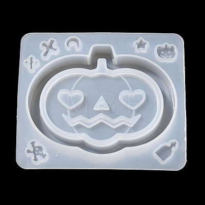 Halloween Theme Pumpkin/Bat/Ghost DIY Silicone Quicksand Molds DIY-Q030-04B-1