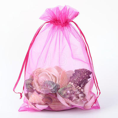 Organza Gift Bags with Drawstring X-OP-R016-17x23cm-07-1