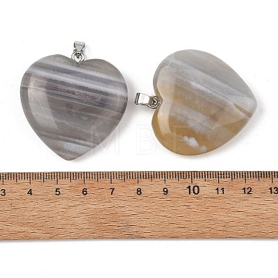 Natural Banded Agate Pendant GG-K002-12A-15-1