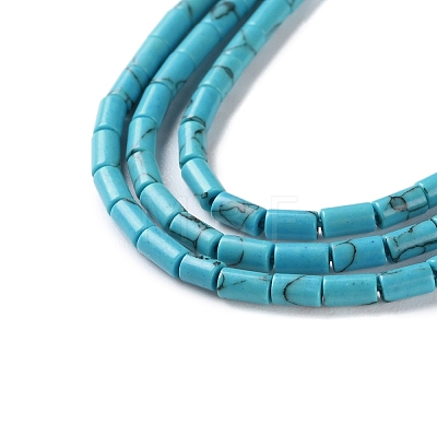 Dyed Synthetic Turquoise Beads Strands G-B124-A03-01-1