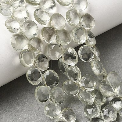 Natural Green Quartz Beads Strands G-D099-01B-1