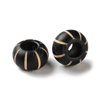 Schima Wood Carved European Beads WD-CBACBB7-02A-1