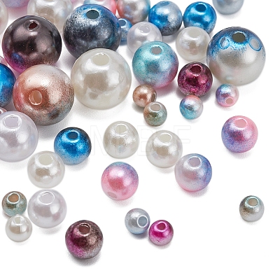 2148Pcs 24 Style ABS Plastic Imitation Pearl Beads OACR-YW0001-25B-1