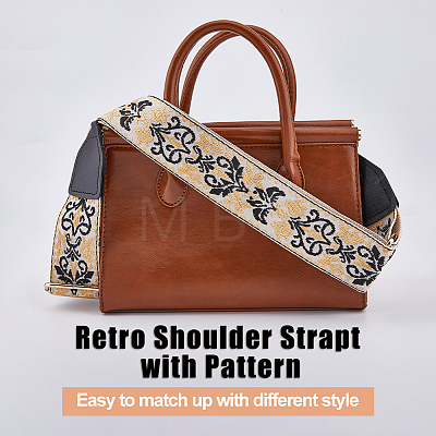 Bohemian Style Polyester Adjustable Webbing Bag Straps FIND-WH0418-24KCG-02-1