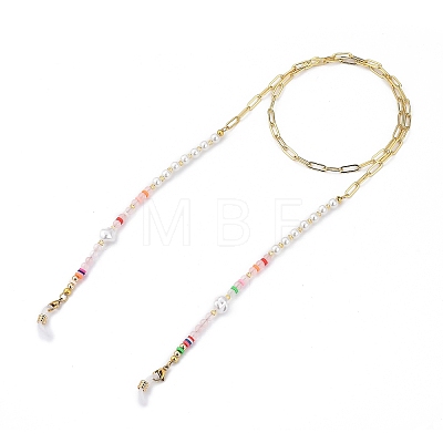 Brass Eyeglasses Chains AJEW-EH00214-1