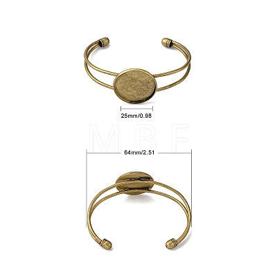 DIY Brass Cuff Bangle Making DIY-X0292-64AB-1