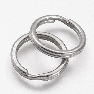 Tarnish Resistant 304 Stainless Steel Split Key Rings STAS-F041-36-1