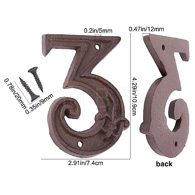 Iron Home Address Number IFIN-GF0001-03C-1