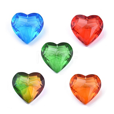 K9 Glass Rhinestone Pendants GLAA-Q087-M-1