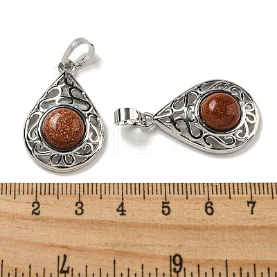 Synthetic Goldstone Pendants G-Q158-05P-27-1