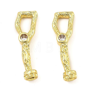 Brass Toggle Clasp with Chain KK-K346-02G-1