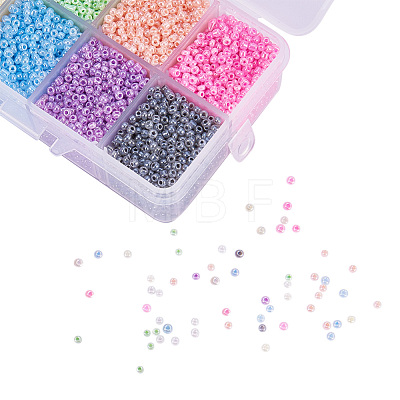 Mixed 12/0 Round Glass Seed Beads SEED-PH0006-2mm-03-1