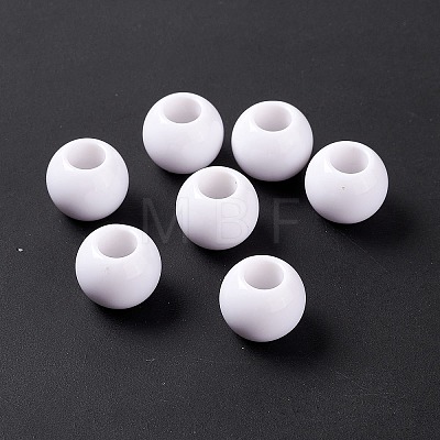 Opaque Acrylic European Beads OPDL-C002-11M-1