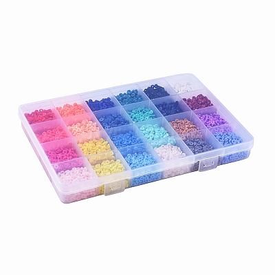 24 Colors Eco-Friendly Handmade Polymer Clay Beads CLAY-X0011-01B-1