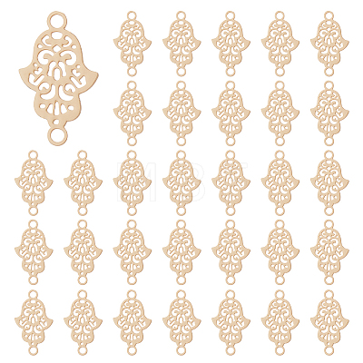 60Pcs Long-Lasting Plated Brass Links Connector Charms KK-DC0004-25-1