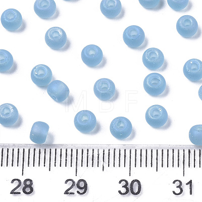 Frosted Colours Glass Beads SEED-S040-02A-02-1