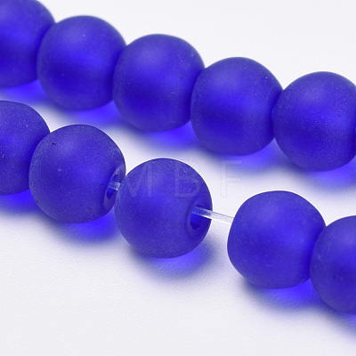 Transparent Glass Beads Strands GLAA-Q064-10-10mm-1