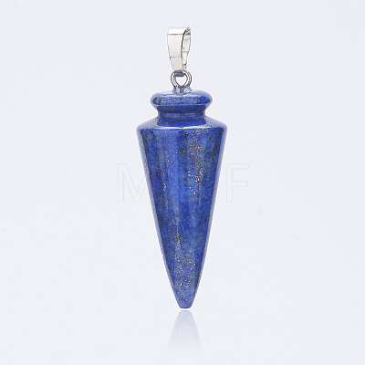 Natural Lapis Lazuli Pendants X-G-P236-05-1