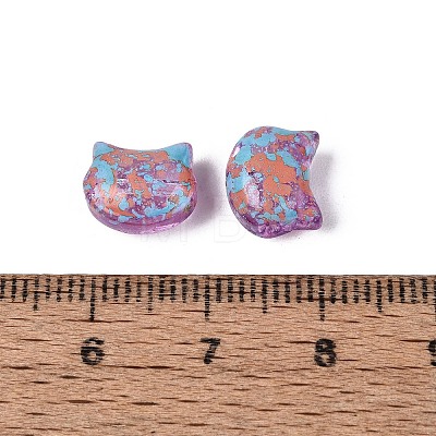 Picasso Transparent Glass Beads SEED-N012-07M-1