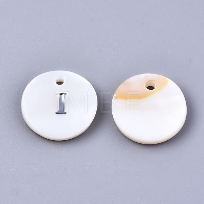 Natural Freshwater Shell Pendants X-SHEL-Q018-01A-I-P-1