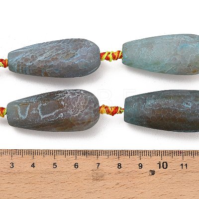 Natural Dragon Veins Agate Beads Strands G-A321-I05-01-1