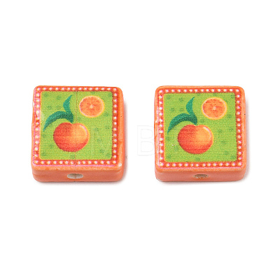 Printed Handmade Porcelain Beads PORC-G016-04M-1