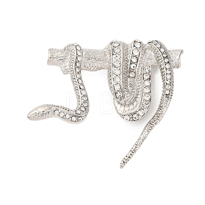 Zinc Alloy Crystal Rhinestone Enamel Brooch JEWB-U010-02P-01-1