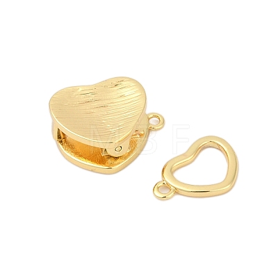 Brass Interlocking Clasps KK-U059-04G-1