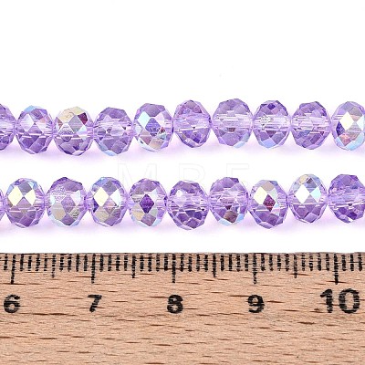 Transparent Glass Beads Strands X-EGLA-N016-6mm-03-1
