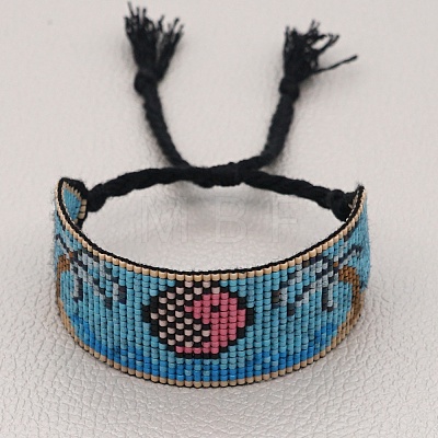 Miyuki Seed Braided Bead Bracelet BJEW-P269-25-1