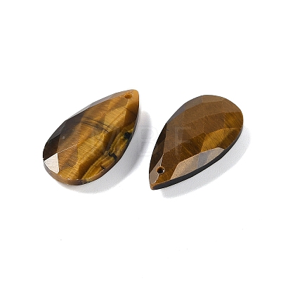Natural Tiger Eye Pendants G-C140-05F-1