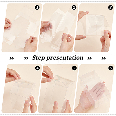 Rectangle Transparent Plastic PVC Box Gift Packaging CON-BC0007-11C-1