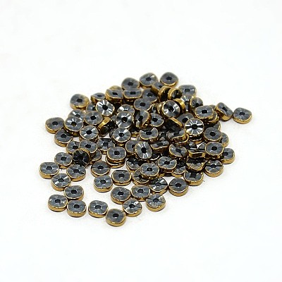 Electroplate Non-magnetic Synthetic Hematite Beads Strands G-J216A-06-1