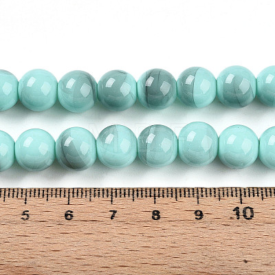 Baking Paint Glass Beads X1-DGLA-N013-10mm-04-1