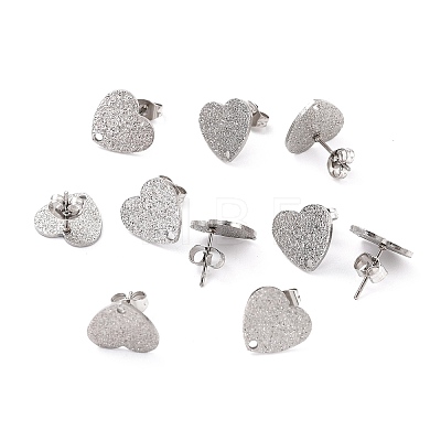 Non-Tarnish 304 Stainless Steel Stud Earring Findings LS-STAS-I183-02B-P-1