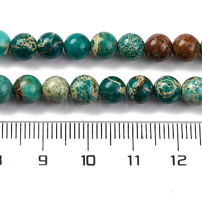 Dyed Natural Regalite/Imperial Jasper/Sea Sediment Jasper Beads Strands G-B124-C02-13-1