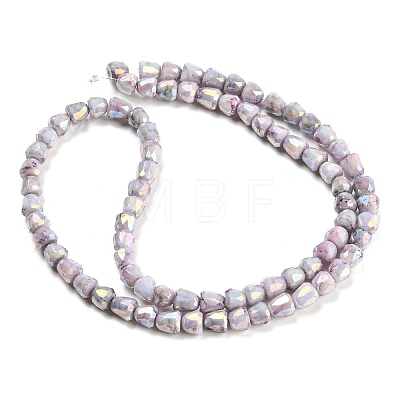 Electroplate Glass Beads Strand GLAA-G088-03-01-1