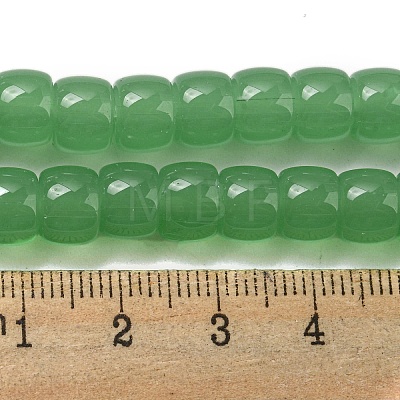 Imitation Jade Glass Beads Strands GLAA-NH0002-A03-1