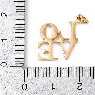 304 Stainless Steel Pendants STAS-K301-03A-G-1