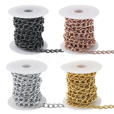 Aluminium Twisted Curb Chains CHA-YW0001-05-1