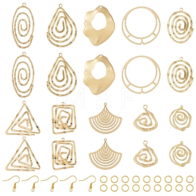  DIY Geometry Earring Making Kit DIY-TA0005-30-1