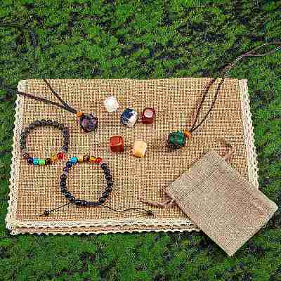 3Pcs 3 Style Natural Mixed Stone Beads Stretch Bracelets Set DIY-SZ0007-03-1