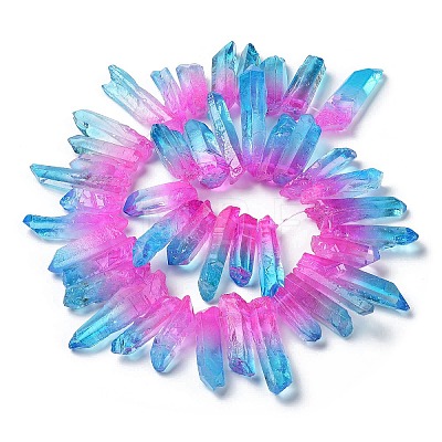 Natural Quartz Crystal Beads Strands G-K191-01D-1