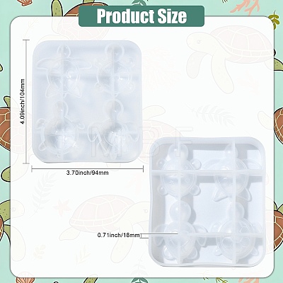 2Pcs DIY Silicone Molds DIY-CJ0003-32-1