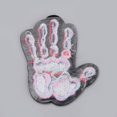 Computerized Embroidery Cloth Iron On/Sew On Patches X-AJEW-S067-023-1