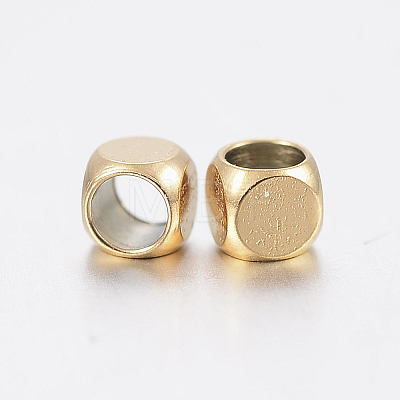 Ion Plating(IP) 304 Stainless Steel Beads STAS-F135-07G-2x2mm-1