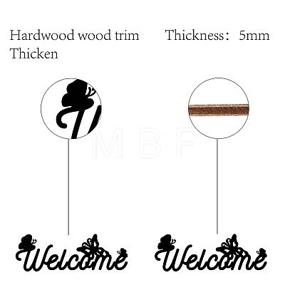 Laser Cut Basswood Welcome Sign WOOD-WH0123-096-1