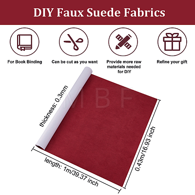 Olycraft 1 Sheet DIY Faux Suede Fabrics DIY-OC0011-36C-1